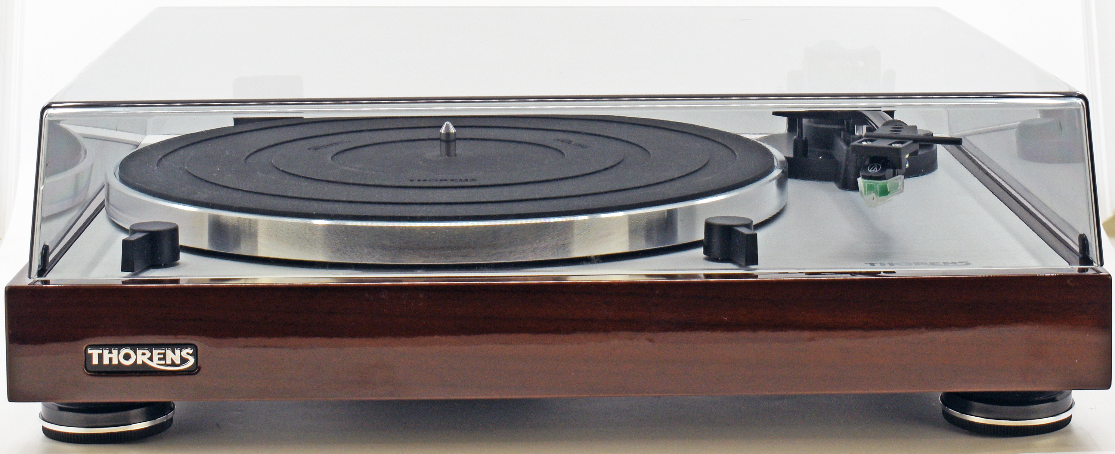 Thorens TD 402 DD Direct-Drive Turntable with Cartridge (High-Gloss Walnut) - Image 2