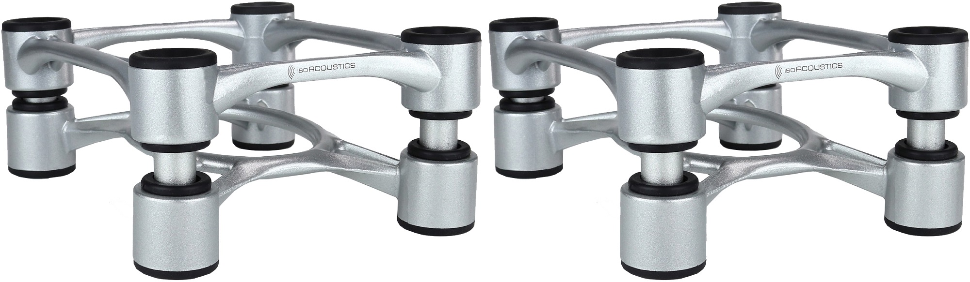 IsoAcoustics Aperta Silver Aluminum Speaker Isolation Stands (2-Pack), product image from Hifiheaven