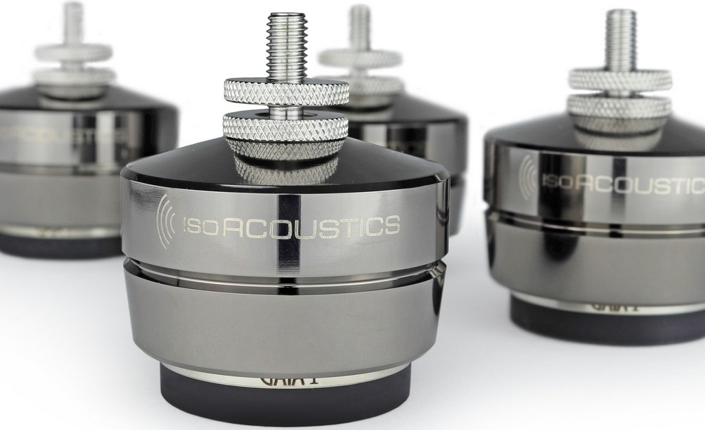 IsoAcoustics GAIA I Stainless-Steel Speaker Isolation Feet/Stands (4-Pack), product image from Hifiheaven