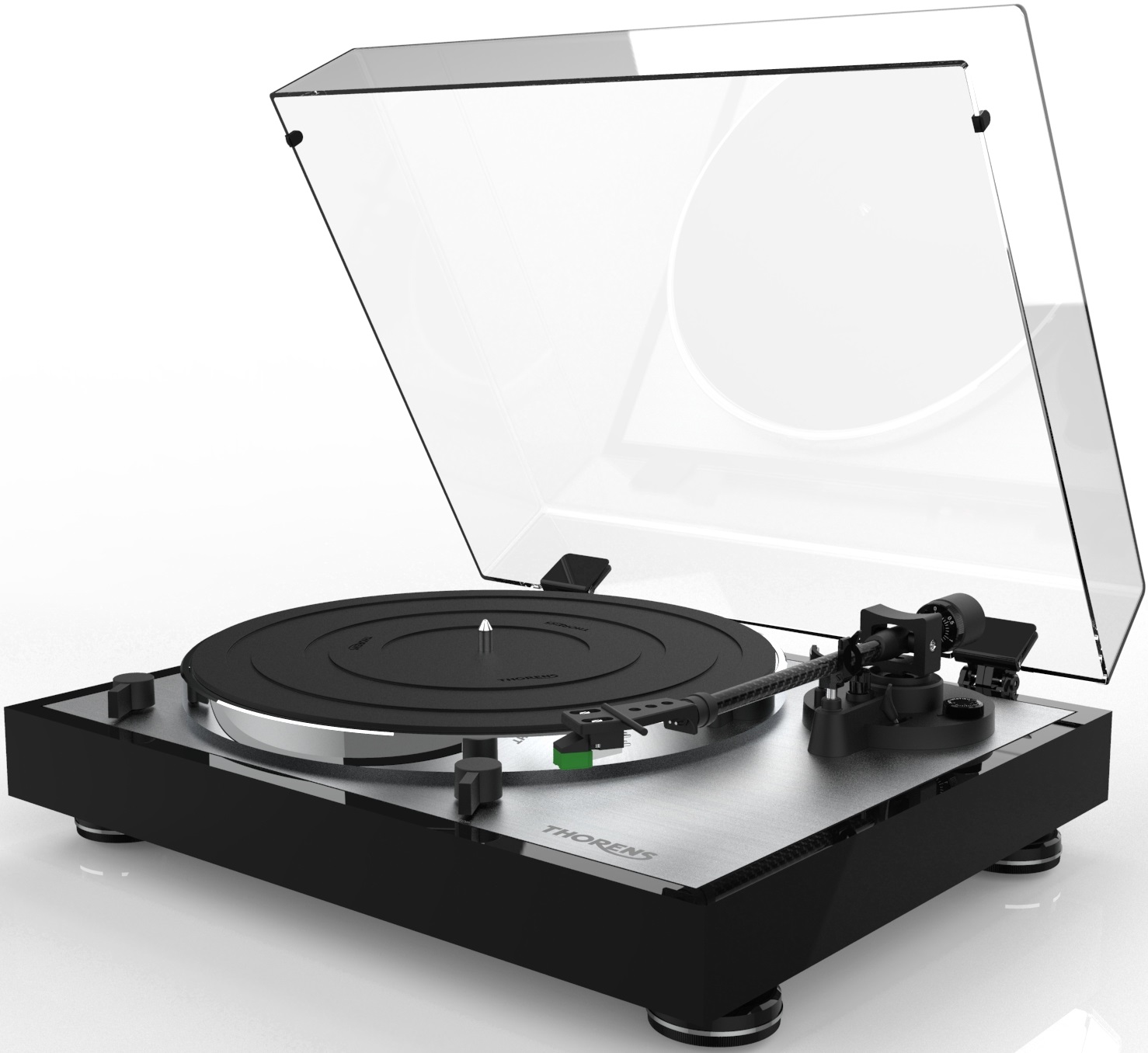 Thorens TD 402 DD Direct-Drive Turntable with Cartridge (High-Gloss Black), product image from Hifiheaven