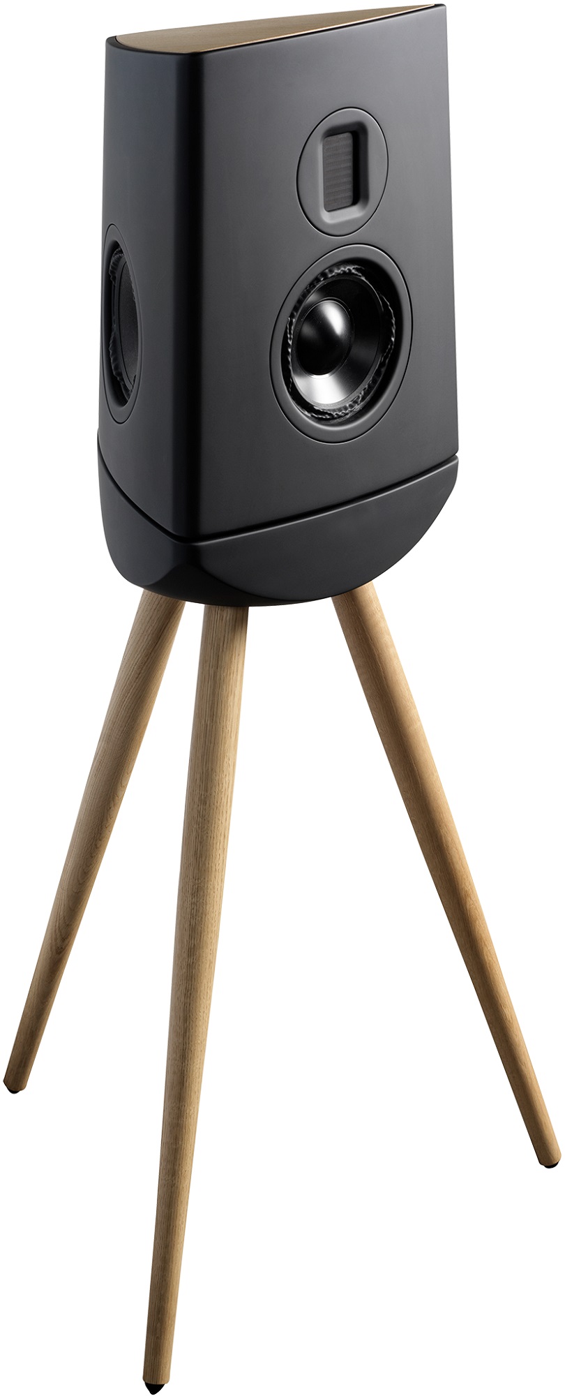 Lyngdorf Cue-100 High-End Loudspeaker (Black with Black Base, EACH), product image from Hifiheaven