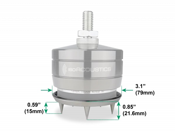 IsoAcoustics GAIA-Titan Rhea Carpet Disks for GAIA-Titan Rhea Speaker Isolation Feet (4-Pack), product image from Hifiheaven