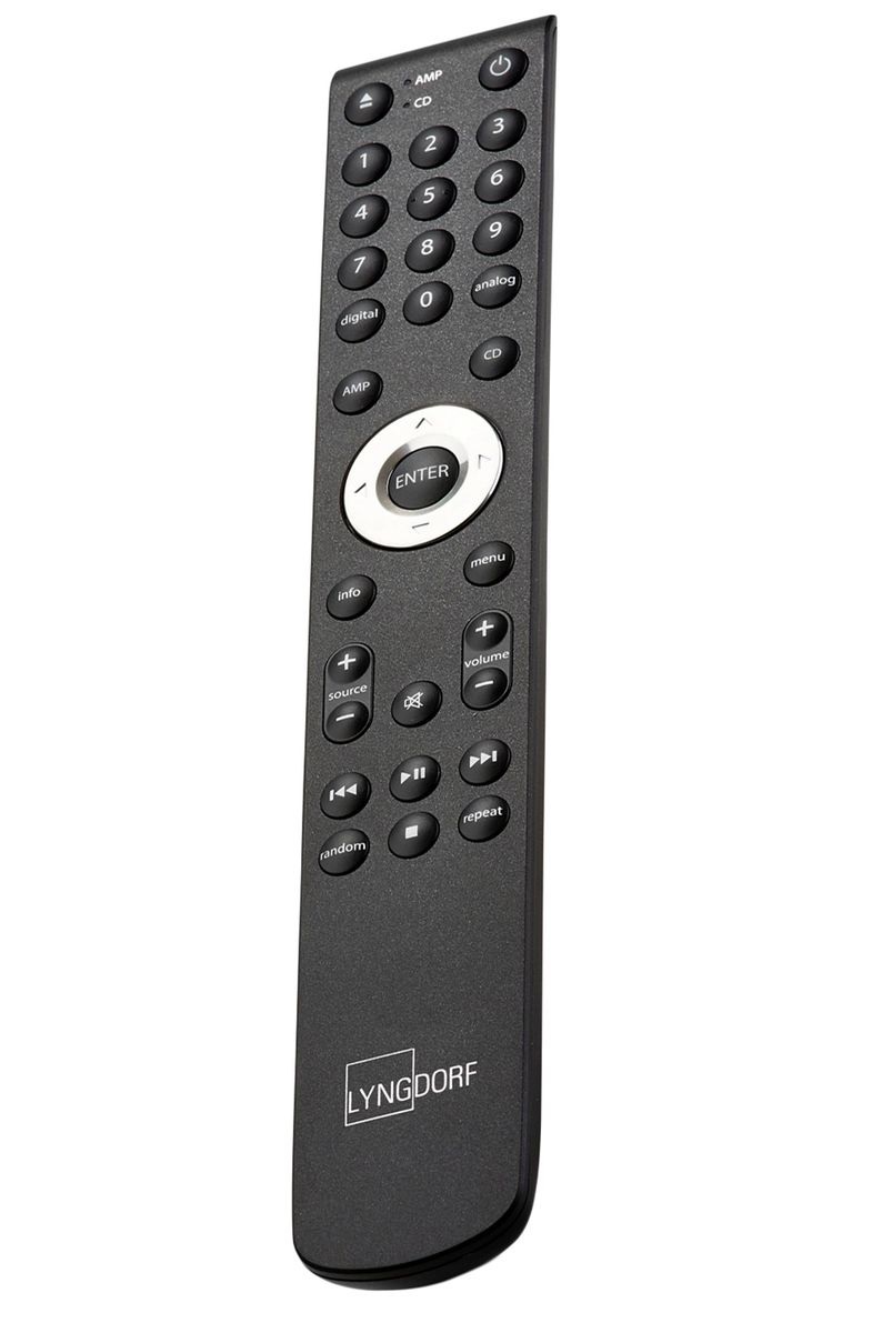 Lyngdorf IR Remote Control for TDAI-1120, TDAI-2170, & CD2, product image from Hifiheaven