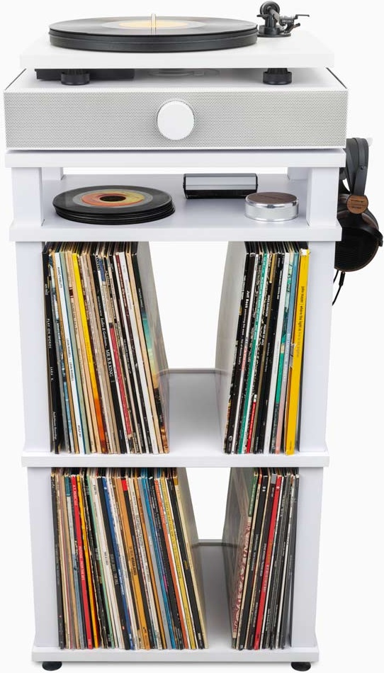 Andover Audio SpinStand Audio Component & Record Rack/Stand (White), product image from Hifiheaven