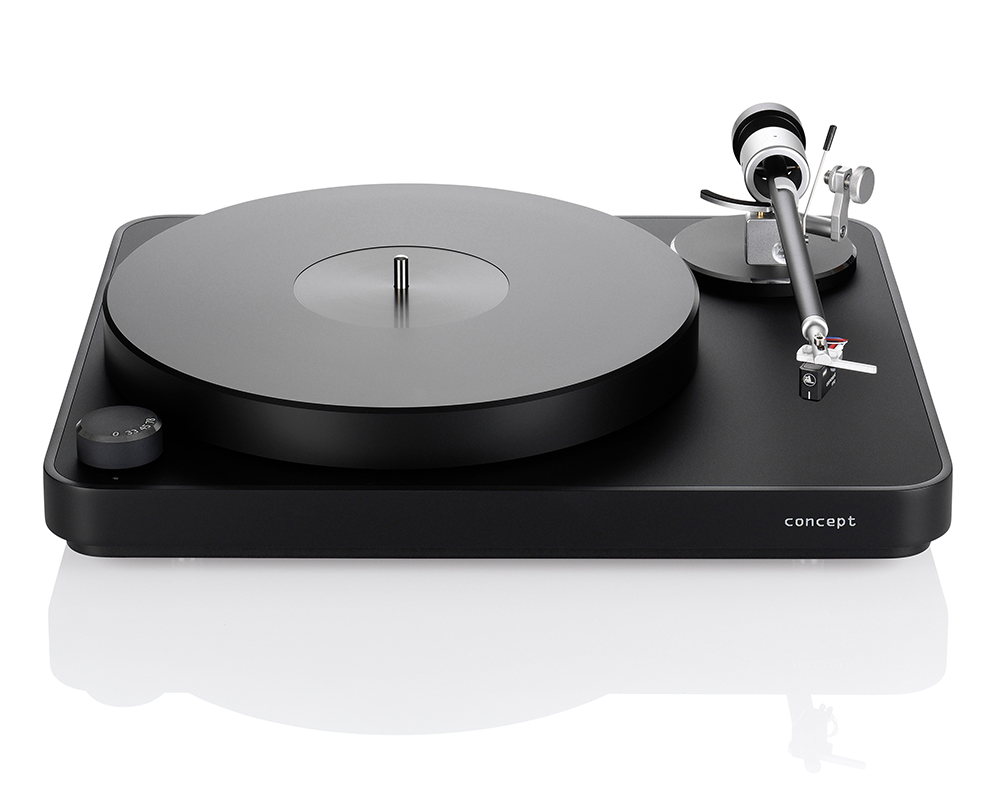 Clearaudio Concept AiR Black Turntable with Satisfy Black Tonearm and MM Cartridge, product image from Hifiheaven