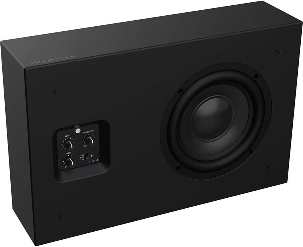 Gallo Acoustics ProfileSub 150W On-Wall/Floor Subwoofer (Satin Black), product image from Hifiheaven