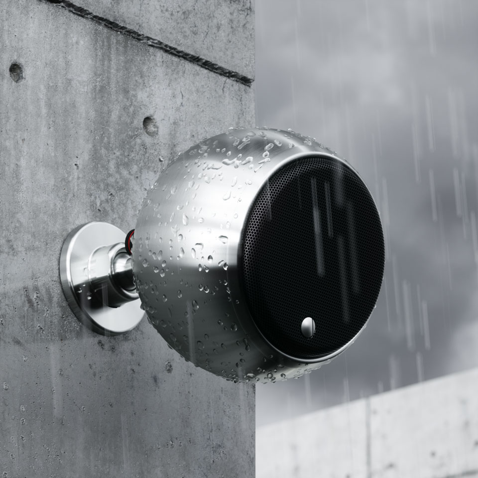 Gallo Acoustics Micro Habitat All-Weather/Outdoor Speaker (Stainless Steel), product image from Hifiheaven