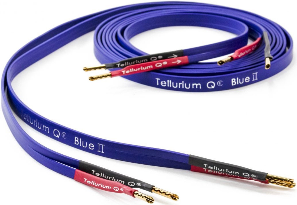 Tellurium Q Blue II Speaker Cables with Banana Ends (3 meter), product image from Hifiheaven