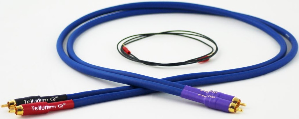 Tellurium Q Blue Phono Turntable Tonearm RCA-RCA Cables (1 meter), product image from Hifiheaven