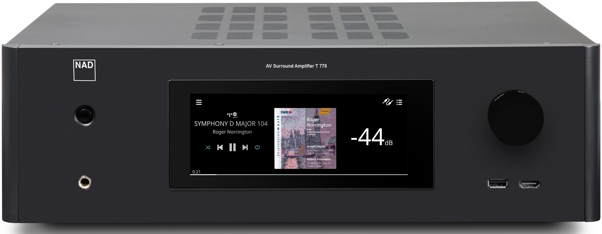 NAD T 778 BluOS Enabled 4K Ultra HD Surround Sound Receiver, product image from Hifiheaven