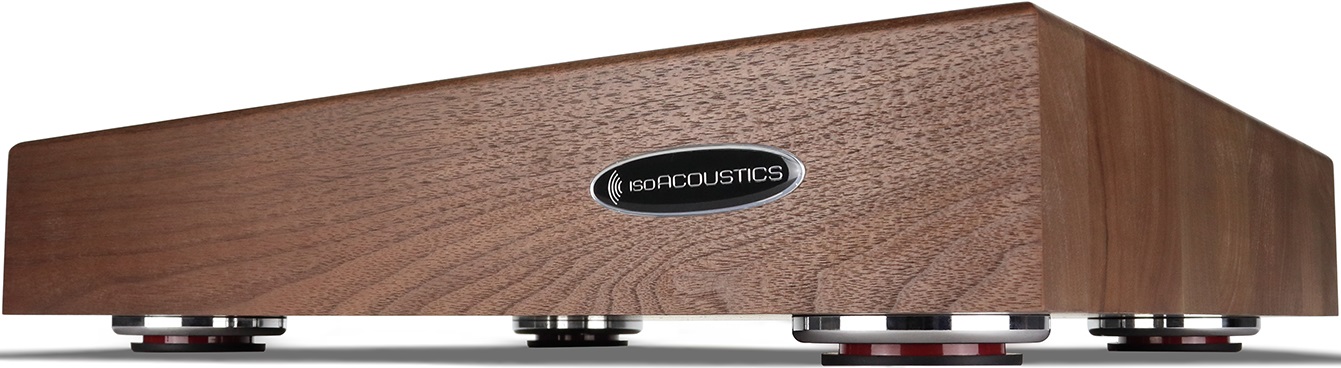 IsoAcoustics DELOS 2216W1 Turntable Isolation Walnut Wood Platform (22″16″x1.75″), product image from Hifiheaven