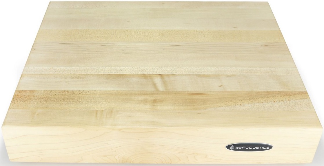 IsoAcoustics DELOS 1815M2 Turntable Isolation Maple Wood Platform (18″x15″x3″), product image from Hifiheaven