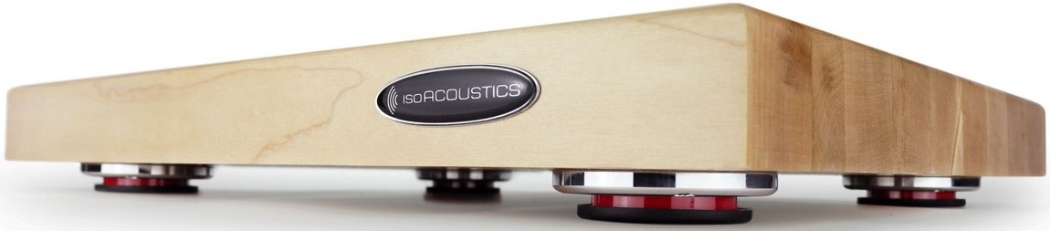 IsoAcoustics DELOS 1815M1 Turntable Isolation Maple Wood Platform (18″x15″x1.75″), product image from Hifiheaven