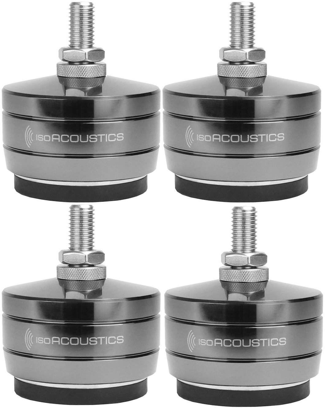 IsoAcoustics GAIA TITAN-RHEA Stainless-Steel Speaker Isolation Feet/Stands (4-Pack), product image from Hifiheaven