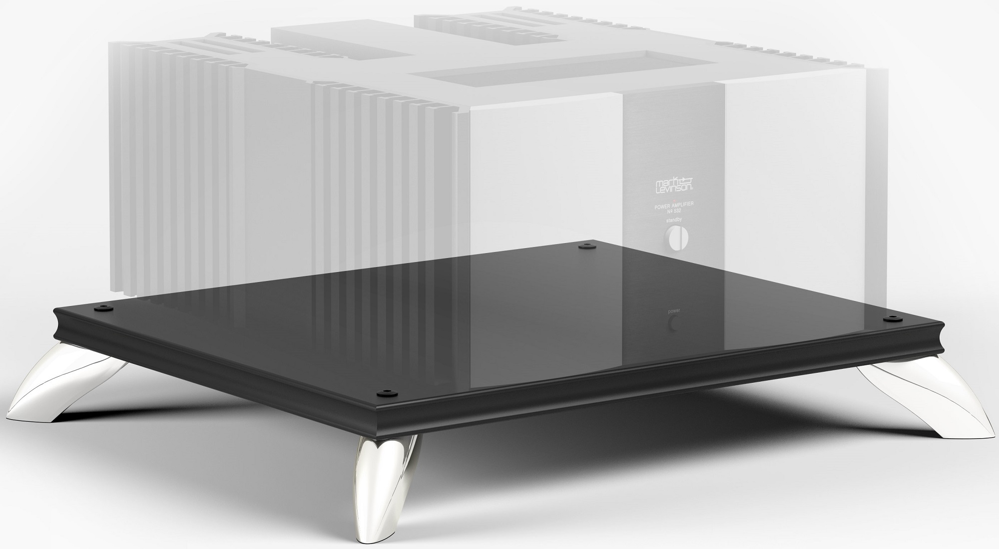 Salamander Designs SAMP/B Synergy Amplifier Stand (Black), product image from Hifiheaven
