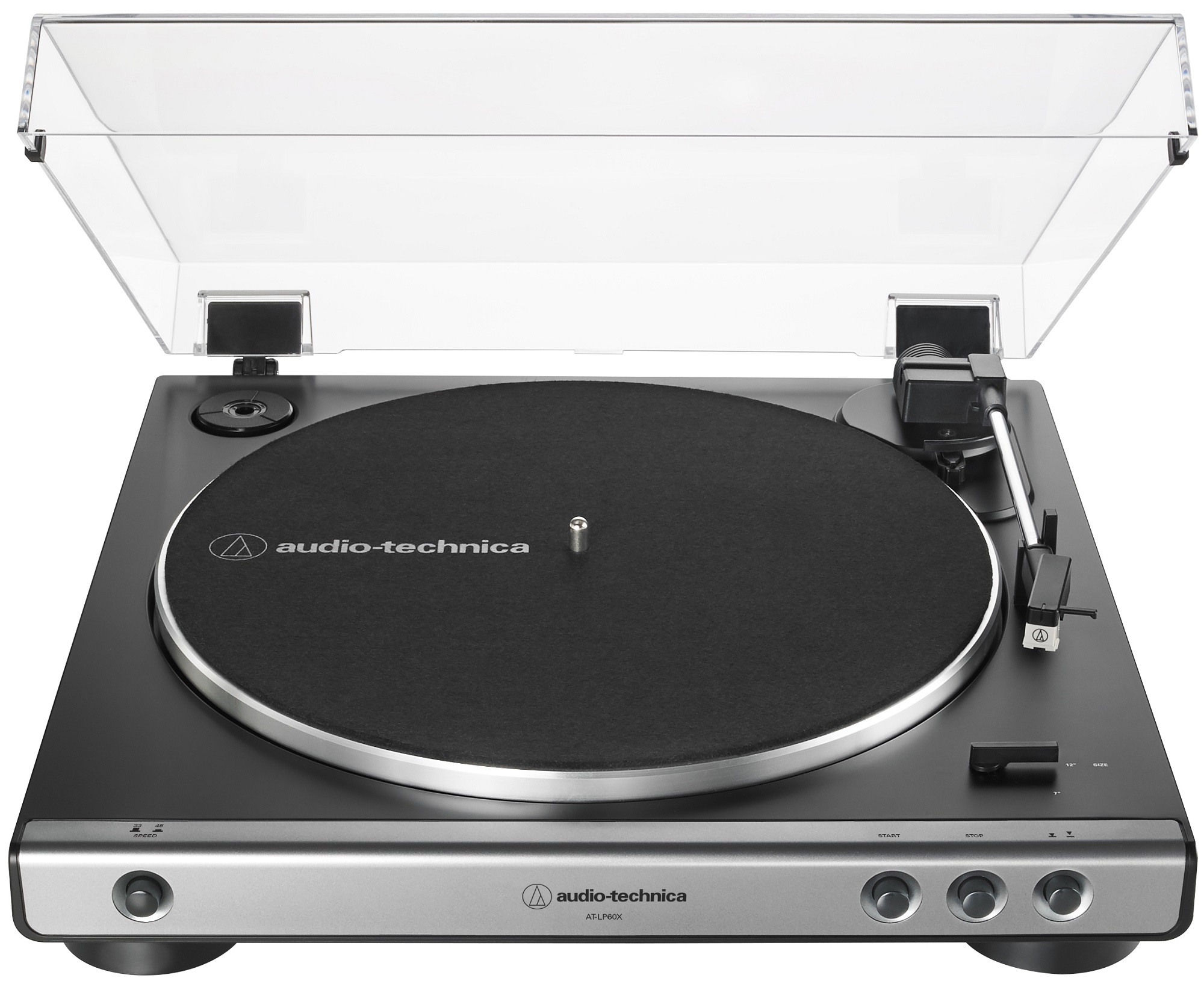 Audio-Technica AT-LP60X-GM Fully Automatic Belt-Drive Turntable (Gun-Metal/Black), product image from Hifiheaven