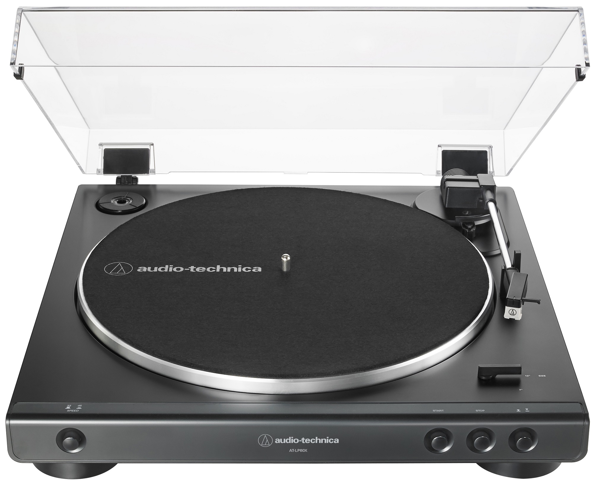 Audio-Technica AT-LP60X-BK Fully Automatic Belt-Drive Turntable (Black), product image from Hifiheaven