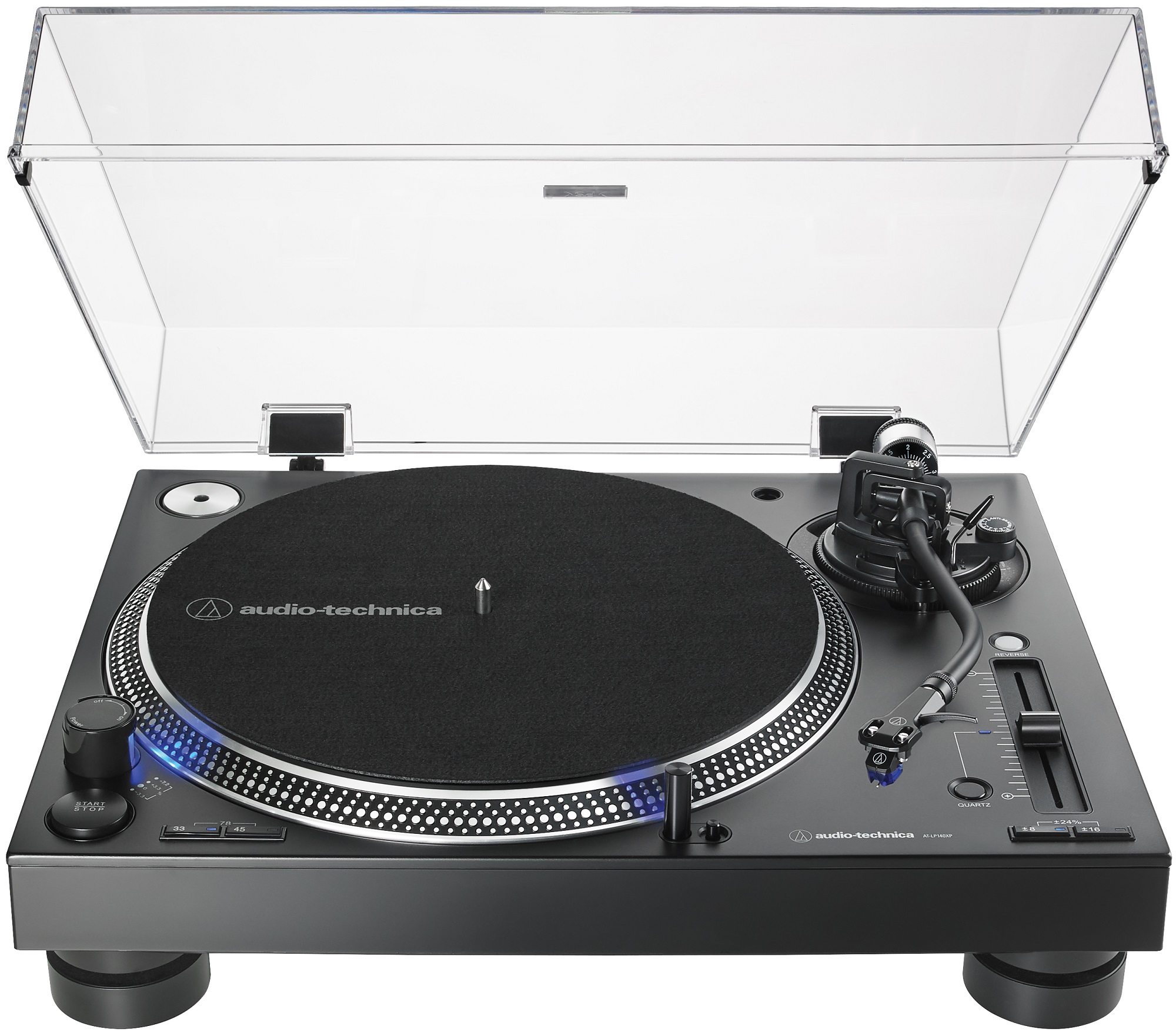 Audio-Technica AT-LP140XP-BK Direct-Drive Professional DJ Turntable (Black), product image from Hifiheaven