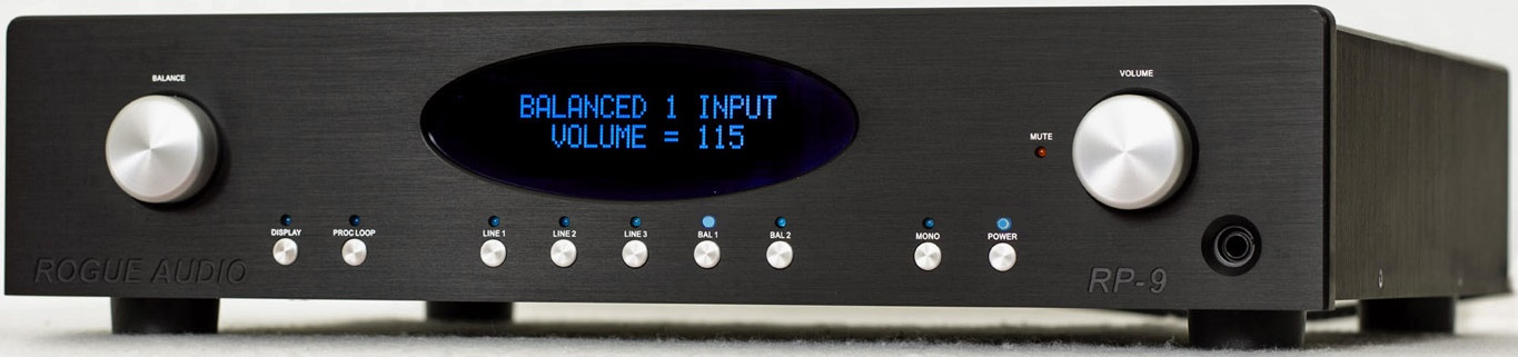 Rogue Audio RP-9 Preamplifier (Black), product image from Hifiheaven