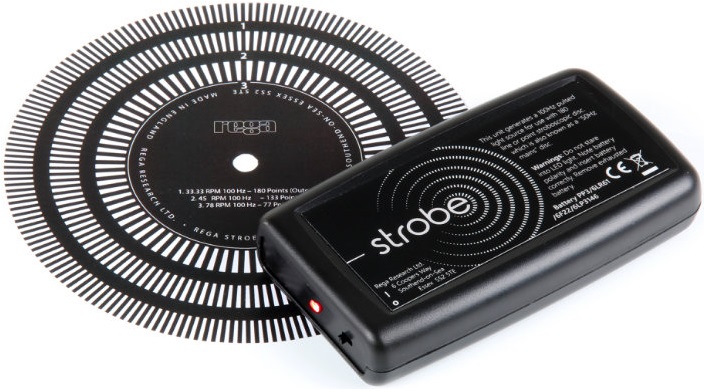 Rega Strobe Kit – Hand-held Strobe Unit & Stroboscopic Disc, product image from Hifiheaven