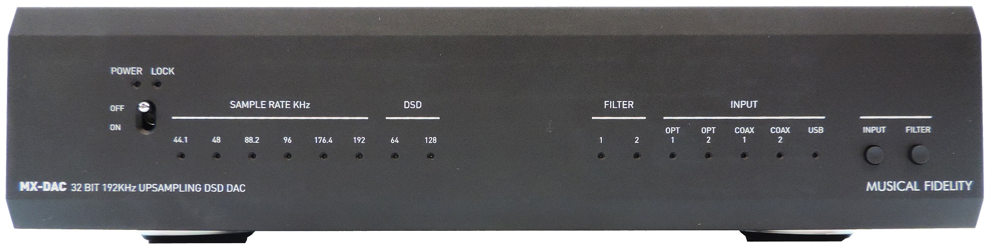 Musical Fidelity MX-DAC 32bit 192KHz Upsampling DAC with DSD USB (Black), product image from Hifiheaven