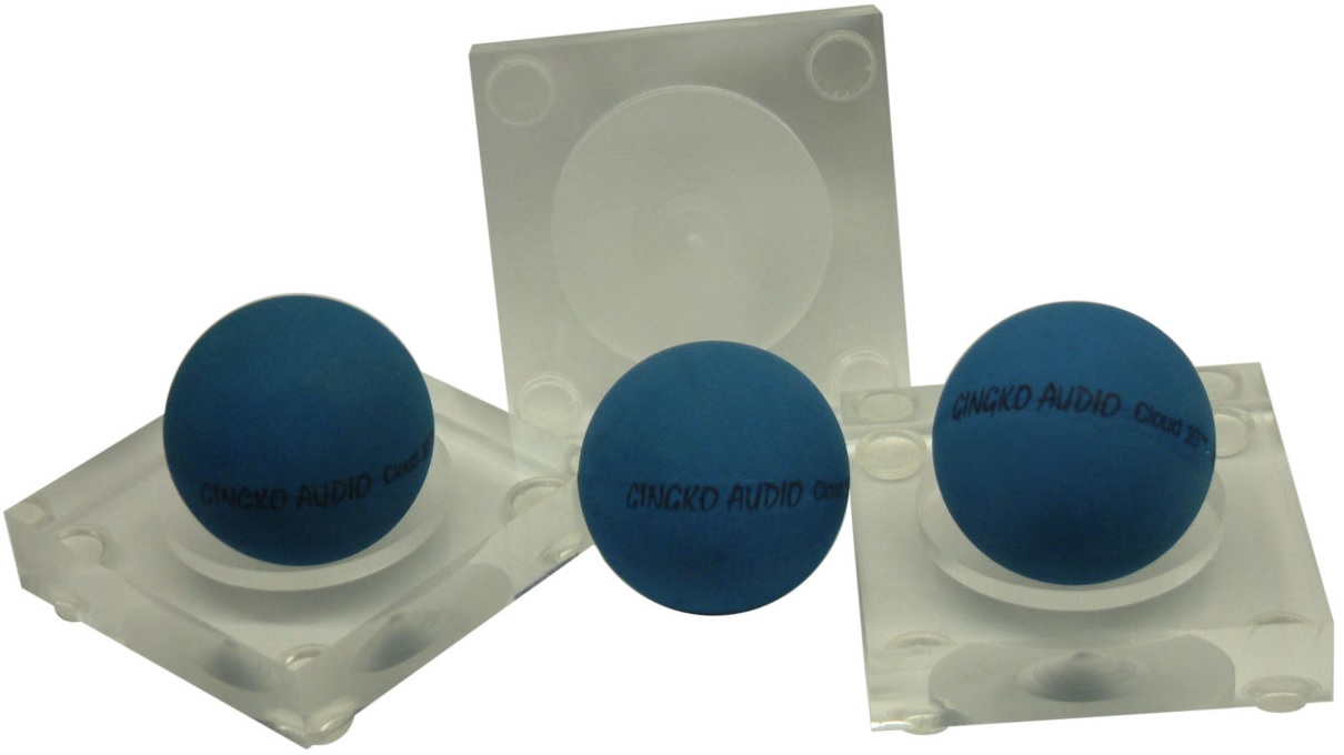 Gingko Audio Mini-Cloud 3-piece Vibration-Control System (Clear), product image from Hifiheaven