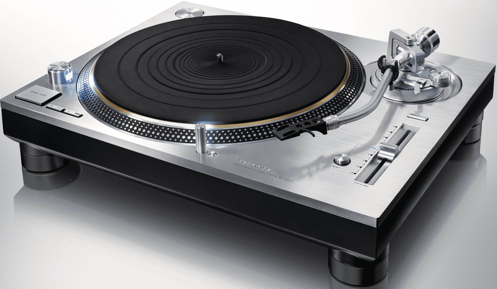 PFANSTIEHL Record Headshell – Standard Technics Style, Silver Aluminum, Universal Mount