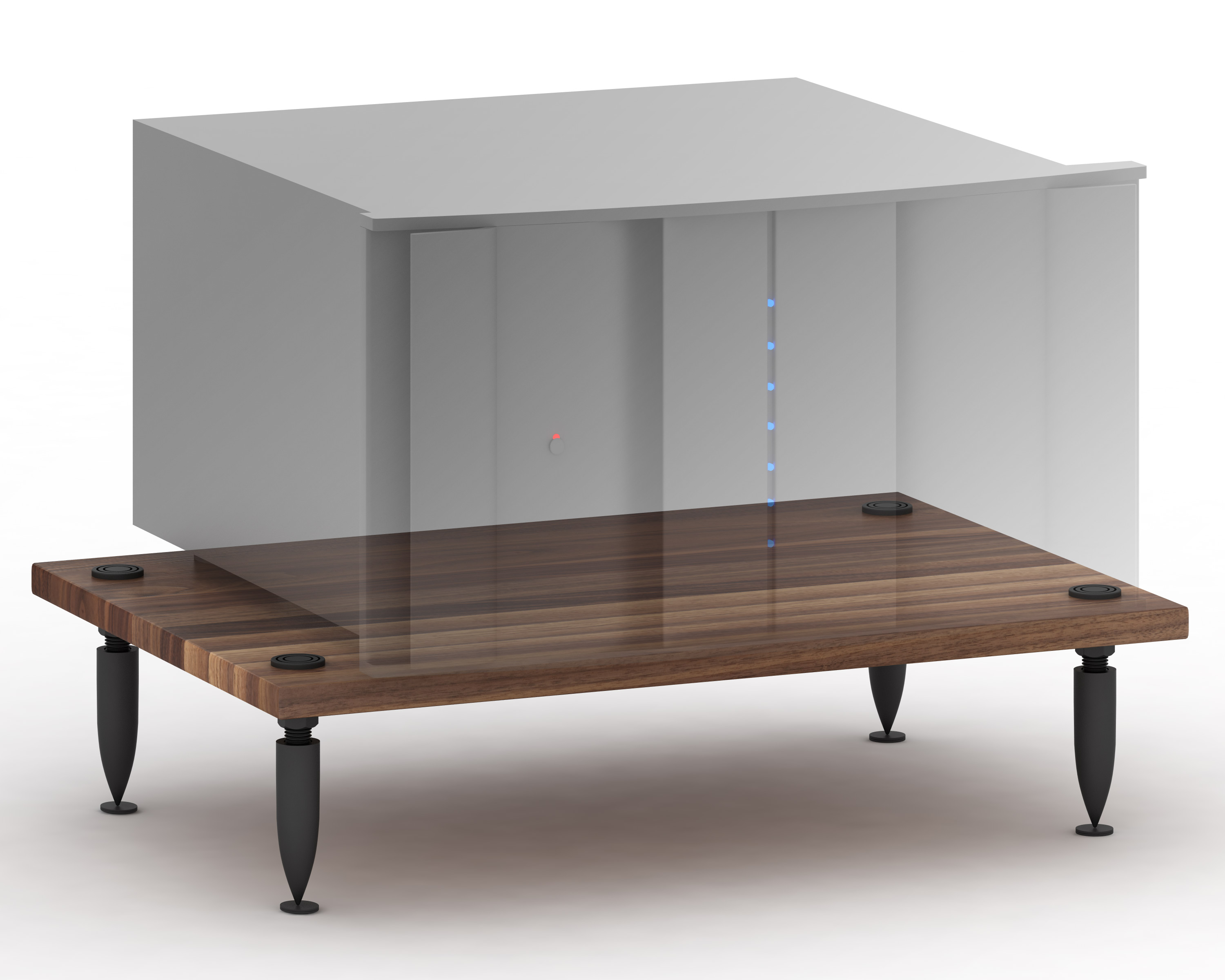 Salamander Designs AMP/W Archetype System Amplifier Stand (Natural Walnut), product image from Hifiheaven