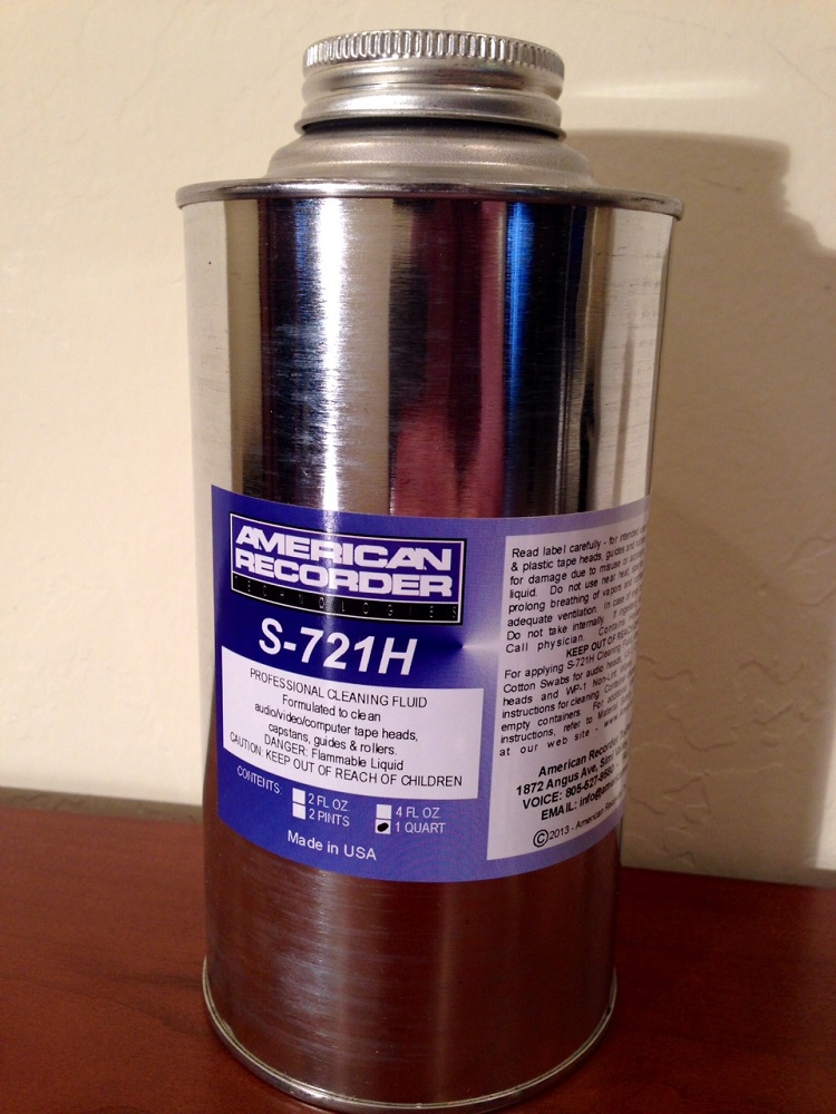 American Recorder Technologies S-721H-Q Pro Tape Head Cleaner Quart, product image from Hifiheaven
