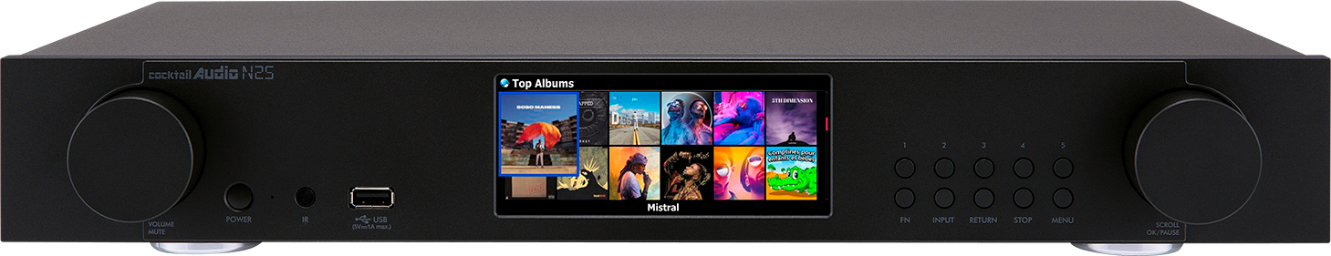 Cocktail Audio N25 HiFi Audio Streamer/Player/DAC (Black), product image from Hifiheaven