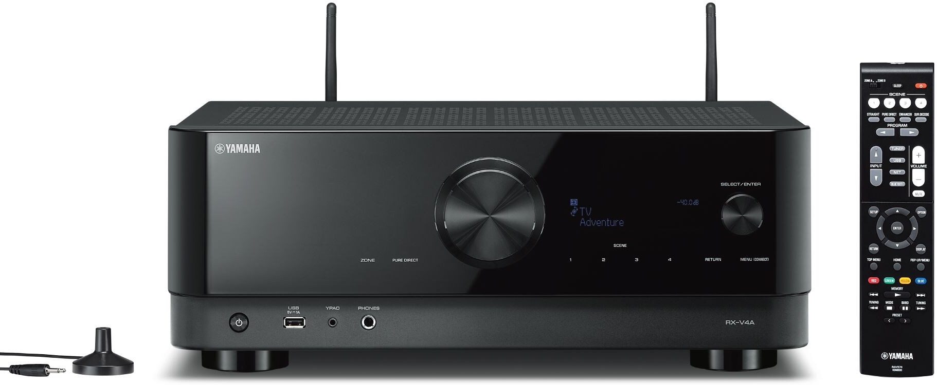 Yamaha RX-V4A 5.2-Ch MusicCast AV Receiver with 8K HDMI, product image from Hifiheaven