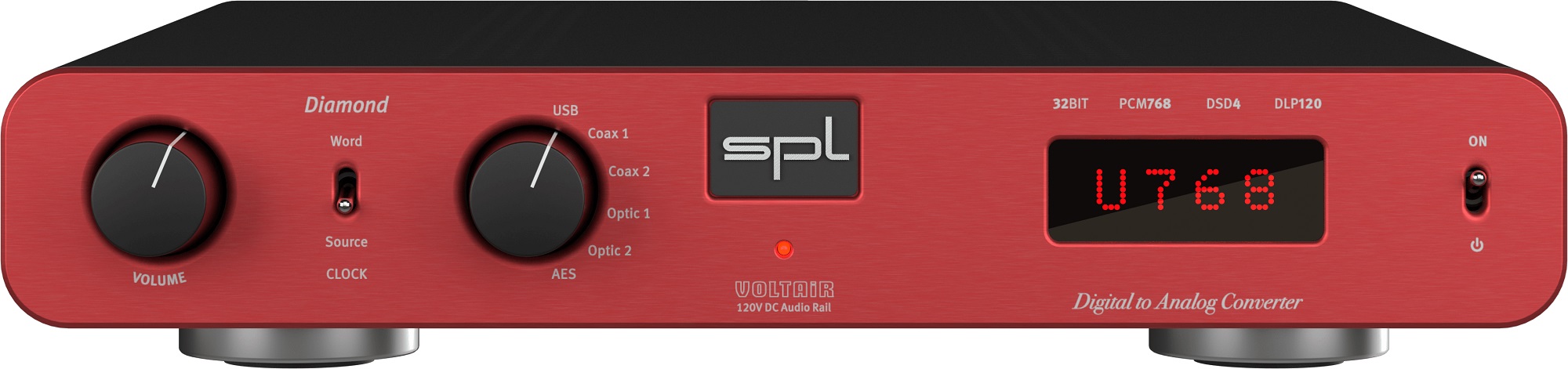 SPL Diamond Premium DAC/Preamplifier with VOLTAiR tech (Red), product image from Hifiheaven