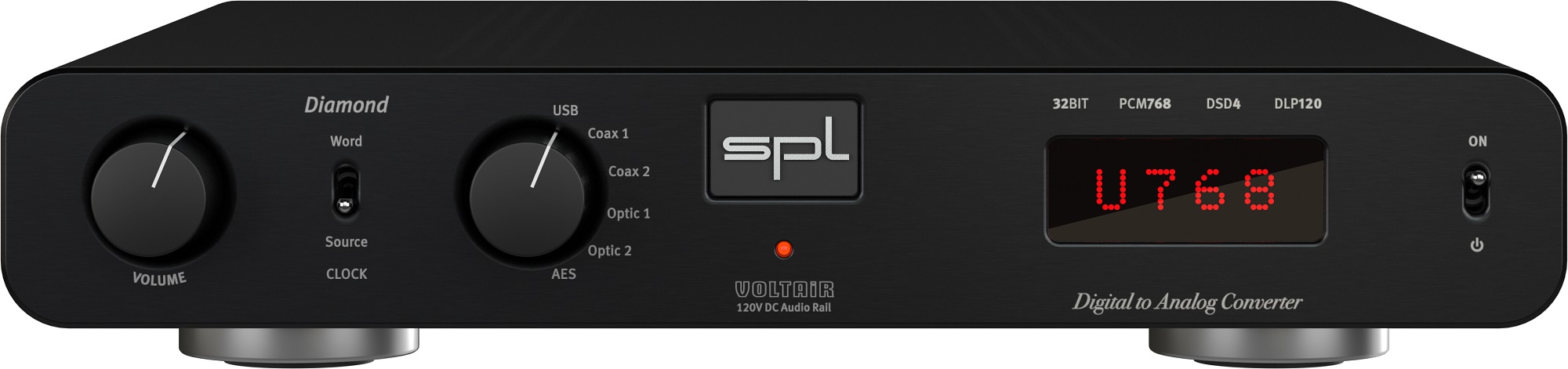 SPL Diamond Premium DAC/Preamplifier with VOLTAiR tech (Black), product image from Hifiheaven