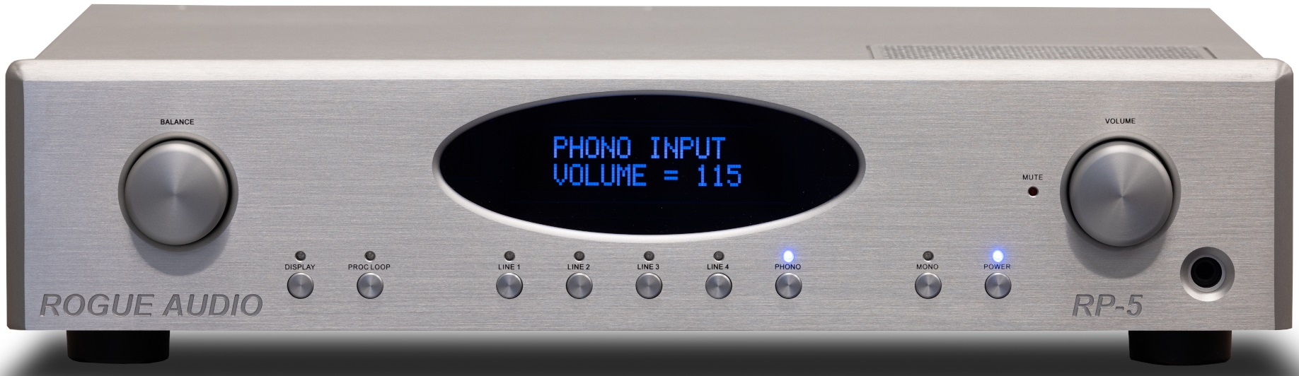 Rogue Audio RP-5 Preamplifier (Silver), product image from Hifiheaven