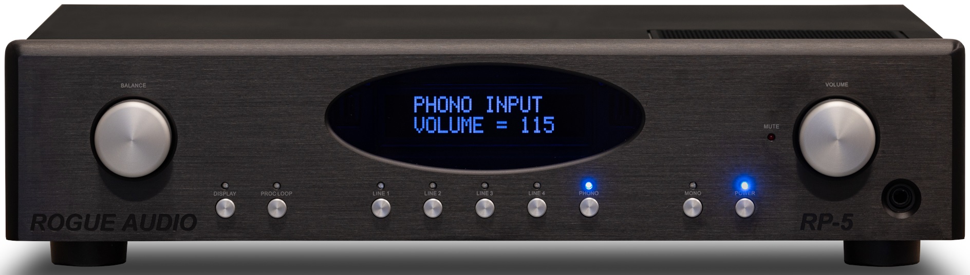 Rogue Audio RP-5 v2 Preamplifier (Black), product image from Audio Advisor
