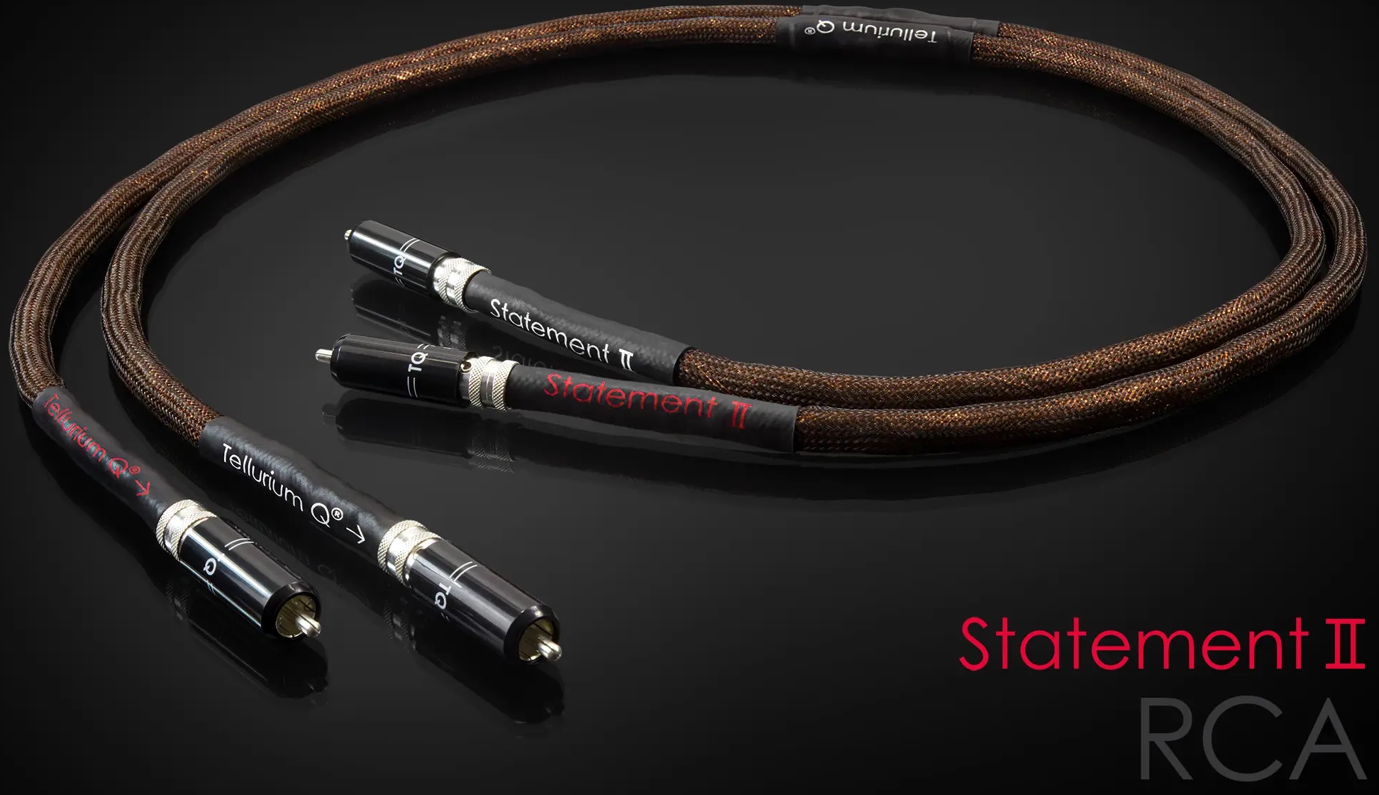 Tellurium Q Statement II RCA-RCA Interconnect Cables (PAIR), product image from Hifiheaven