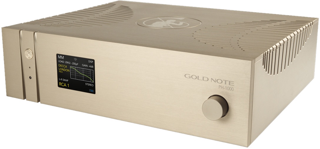 Gold Note PH-1000 MM/MC Phono Stage (Gold), product image from Hifiheaven