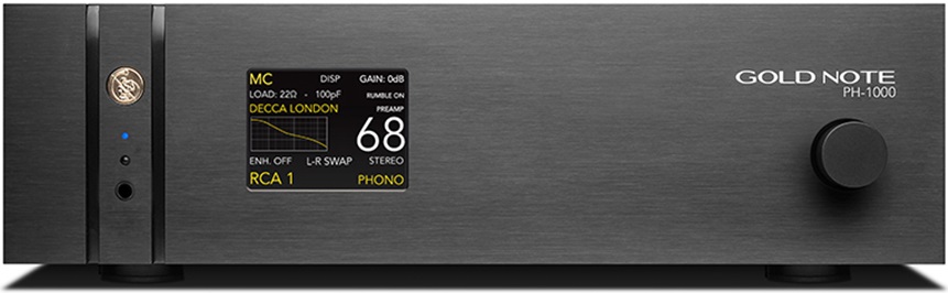 Gold Note PH-1000 MM/MC Phono Stage (Black), product image from Hifiheaven