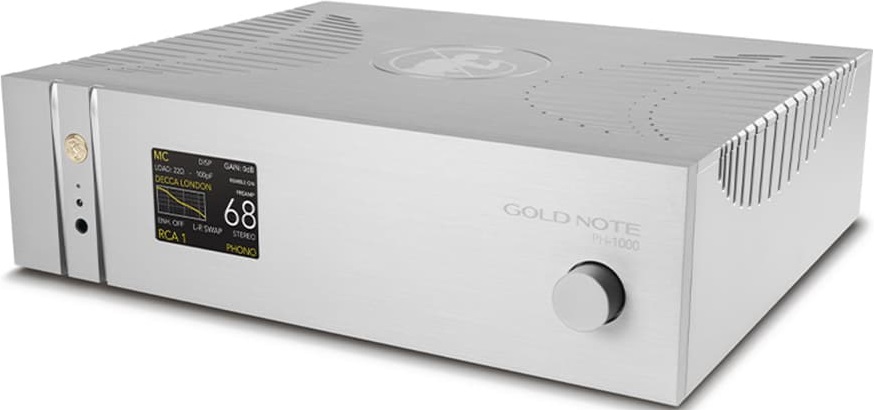 Gold Note PH-1000 MM/MC Phono Stage (Silver), product image from Hifiheaven