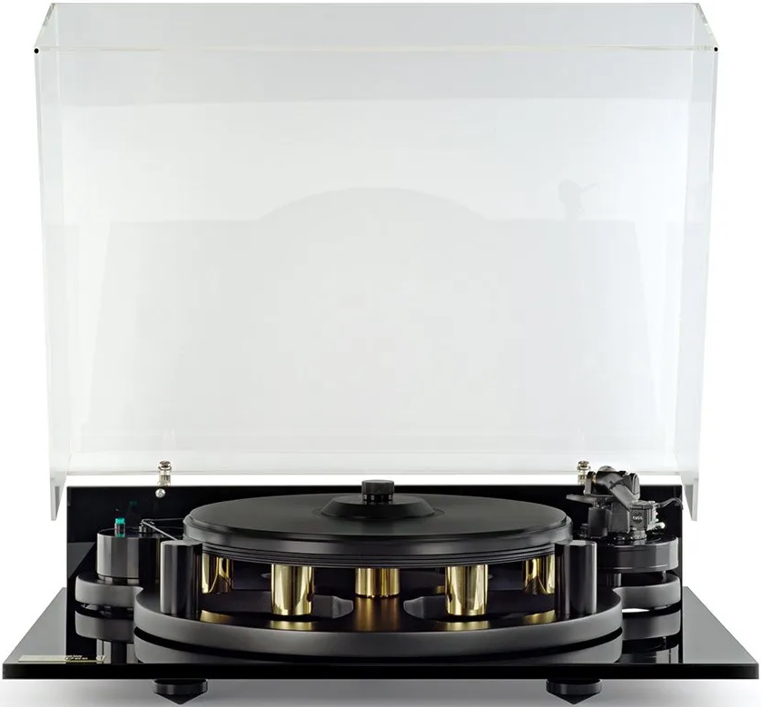 Michell Engineering GyroDec Turntable Bundle with T8 Arm/Record Clamp/Dust Cover (Black), product image from Hifiheaven