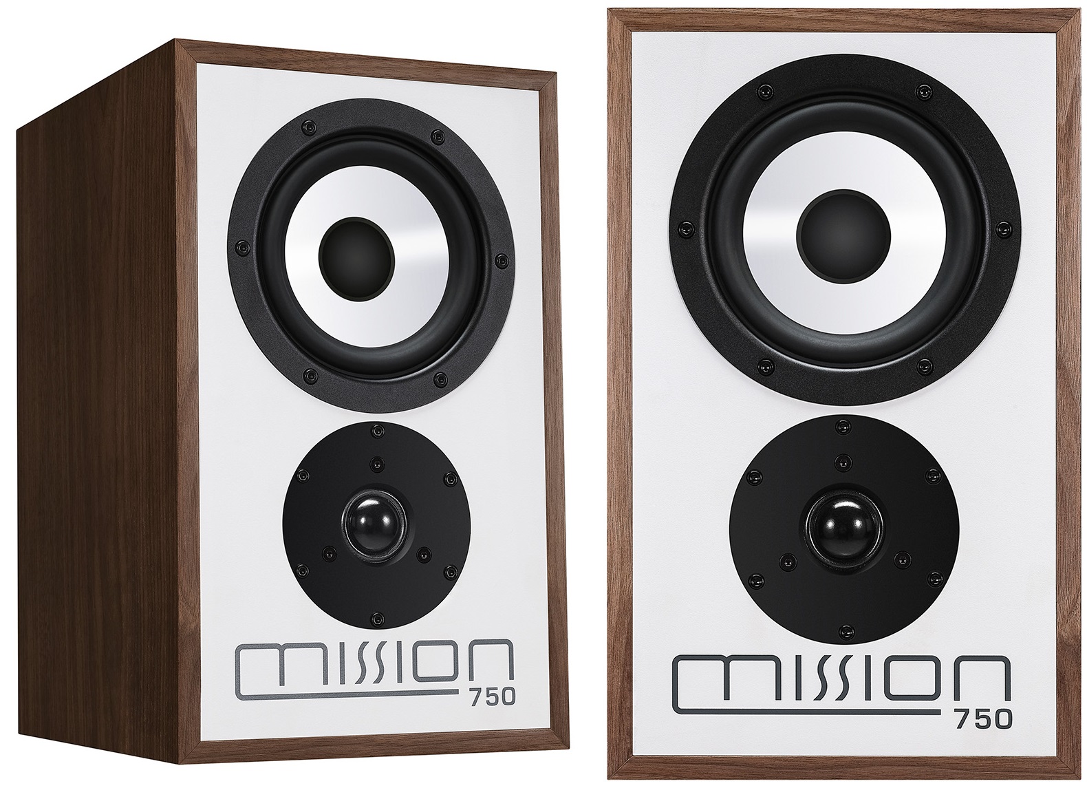 MISSION 750 Stand-Mount/Bookshelf Speakers (Walnut, PAIR), product image from Hifiheaven