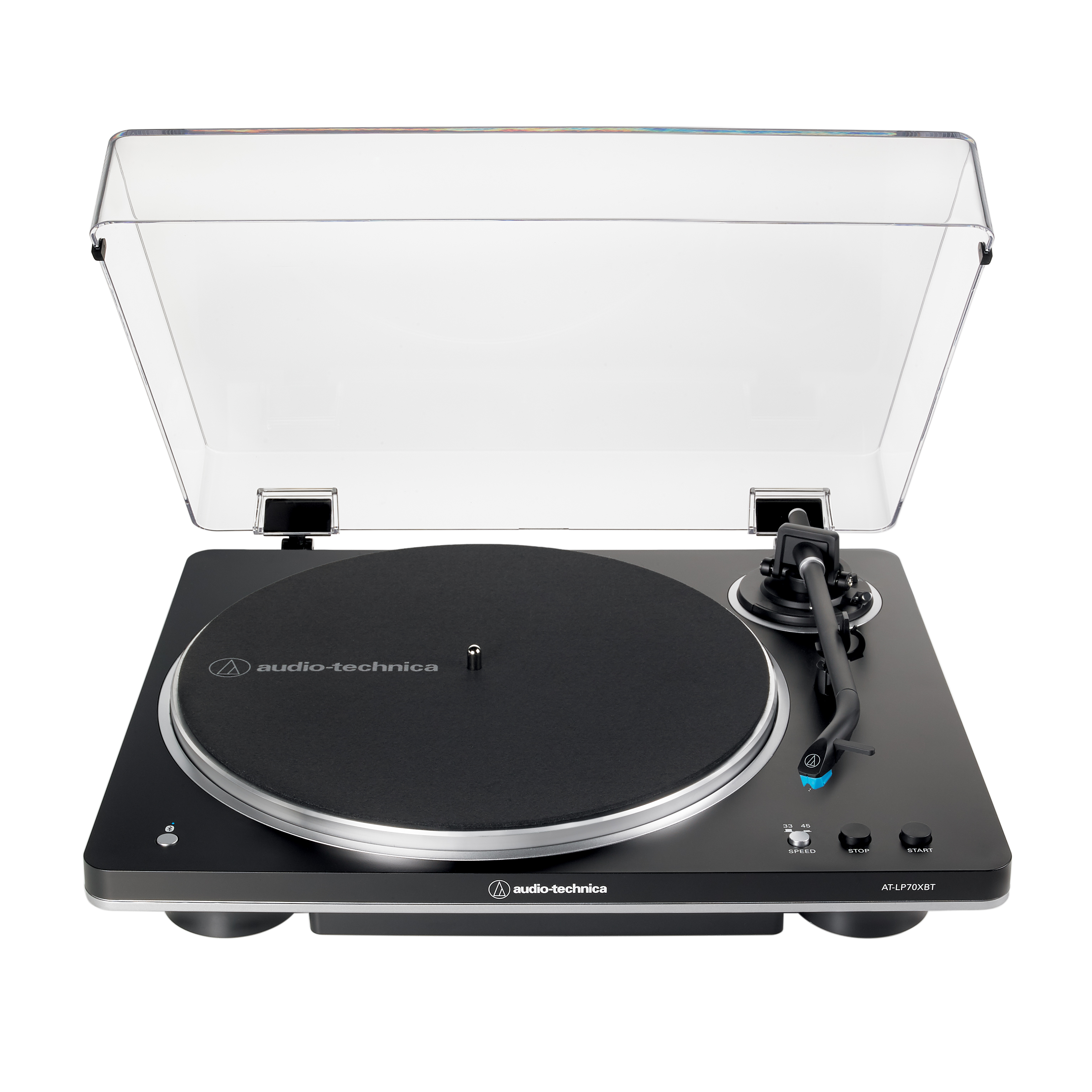 Audio-Technica AT-LP70XBT-BS Fully Automatic Wireless Belt-Drive Turntable (Black/Silver), product image from Hifiheaven