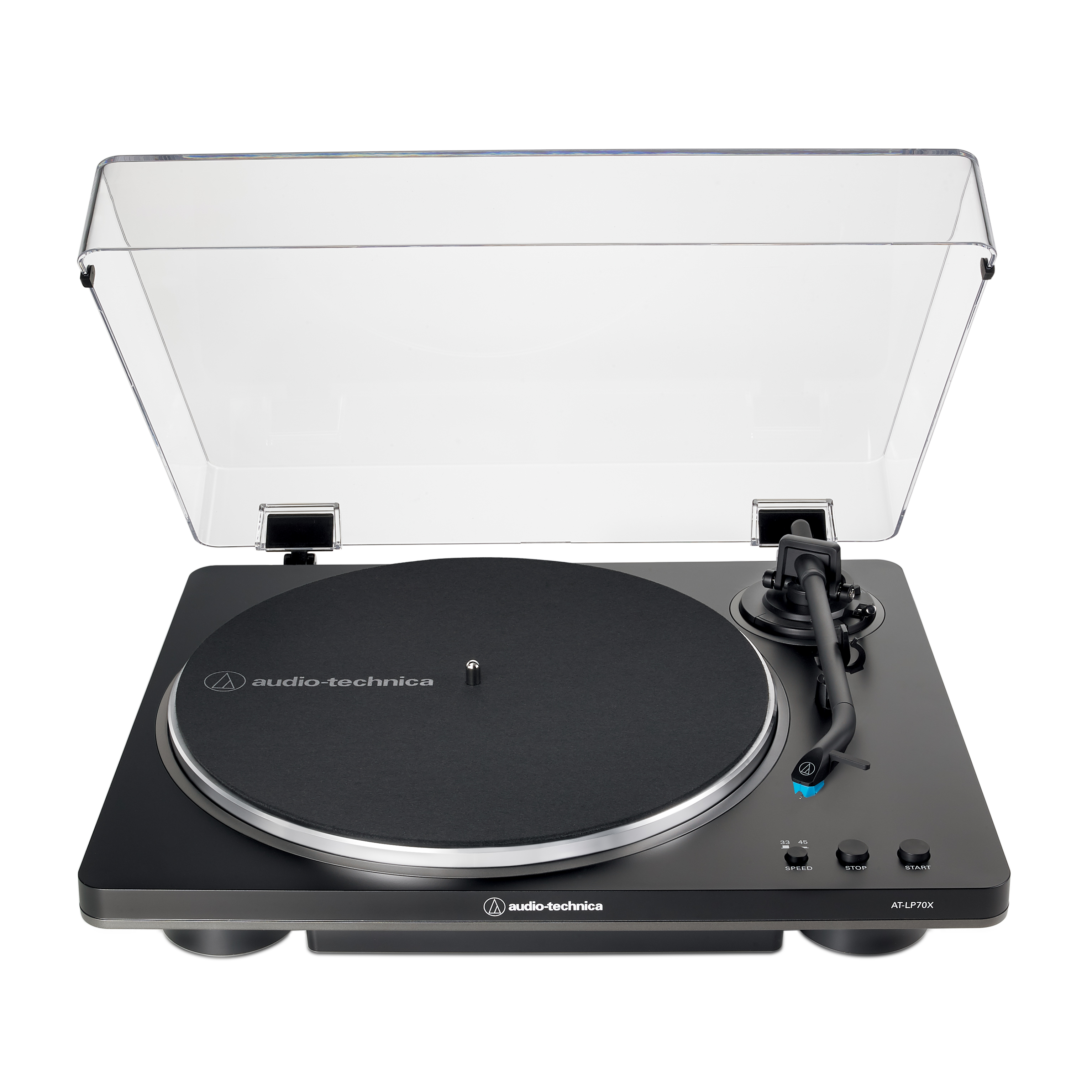 Audio-Technica AT-LP70X-BG Fully Automatic Belt-Drive Turntable (Black/Grey), product image from Hifiheaven