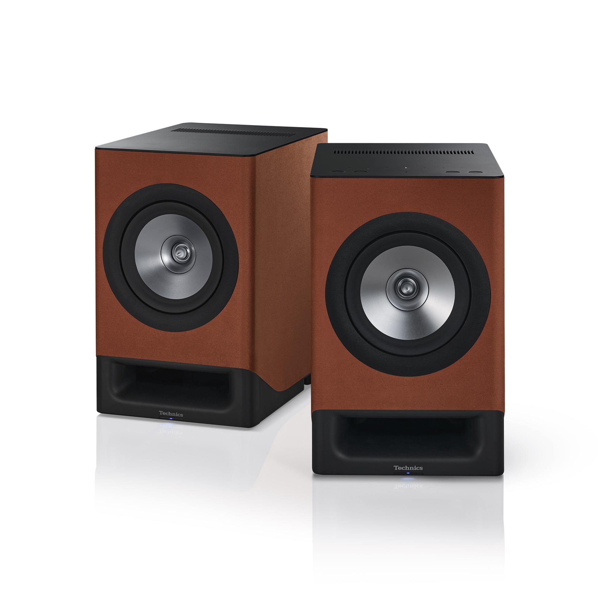 Technics SC-CX700 Wireless Powered Stereo Bookshelf Speakers (Terracotta Brown, PAIR), product image from Hifiheaven