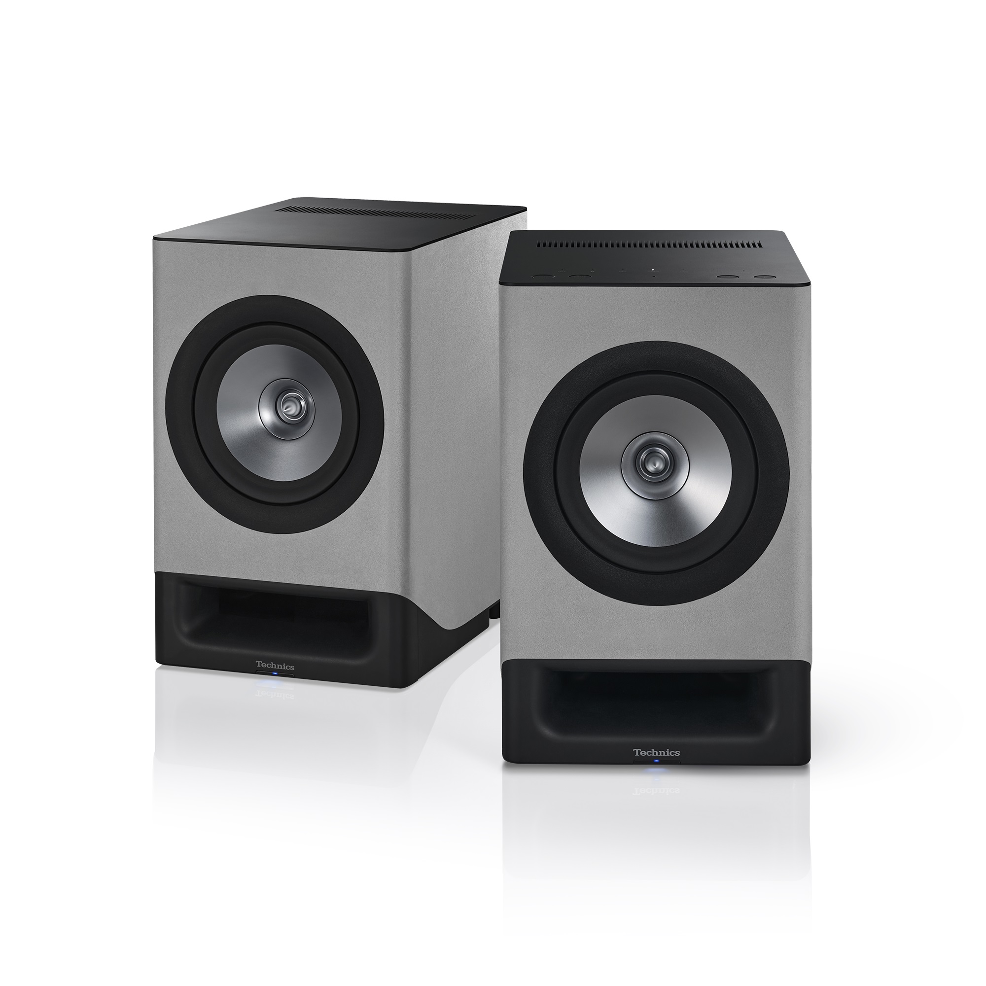 Technics SC-CX700 Wireless Powered Stereo Bookshelf Speakers (Silky Gray, PAIR), product image from Hifiheaven