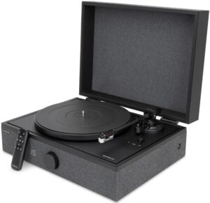 Andover Audio SpinPlay Premium All-in-One Plug-and-Play Record Player (Black)