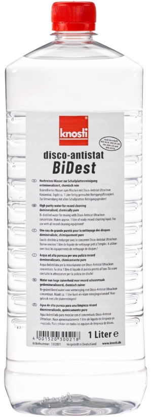 knosti Disco antistat BiDest Bi-Distilled Water- 1302001 (1 liter), product image from Hifiheaven