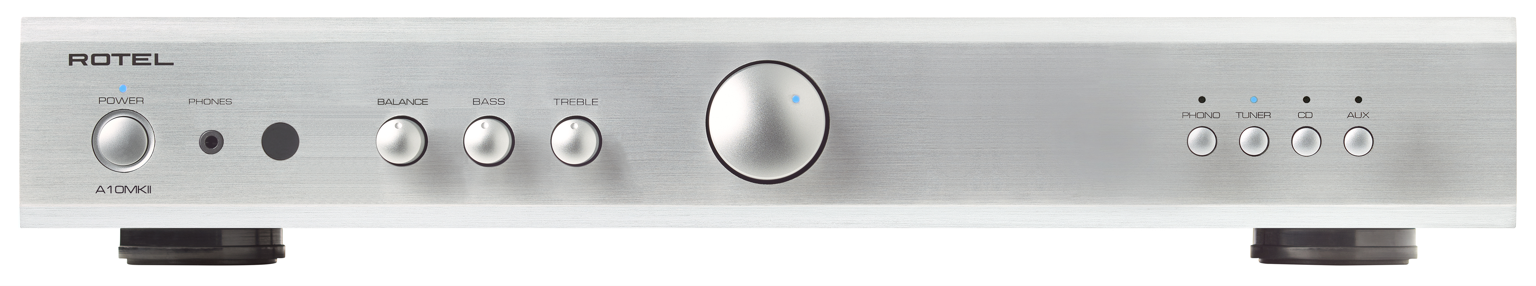 ROTEL A10MKII Stereo Integrated Amplifier (Silver), product image from Audio Advisor
