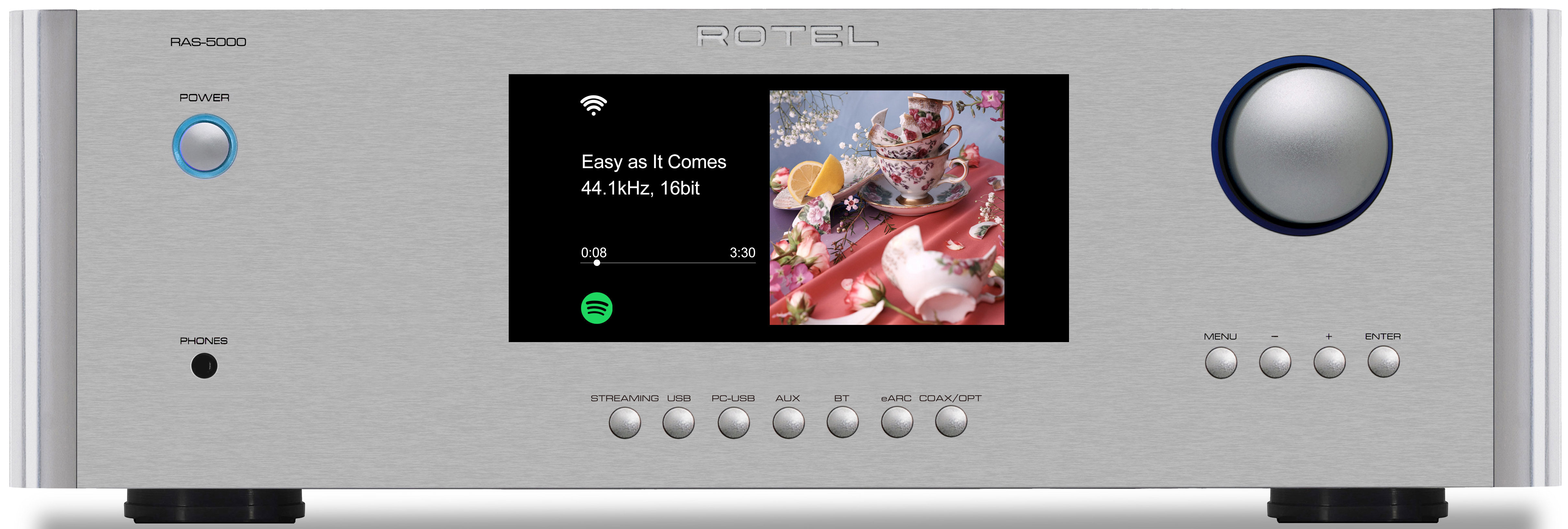 ROTEL RAS-5000 Streaming Integrated Amplifier (Silver), product image from Hifiheaven