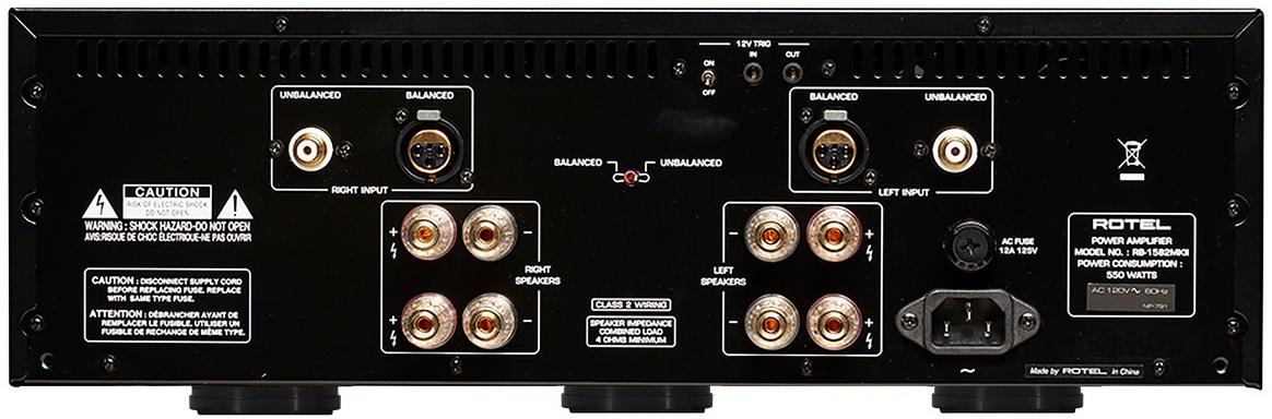 ROTEL RB-1582MKII Stereo Power Amplifier (Silver) - Image 2